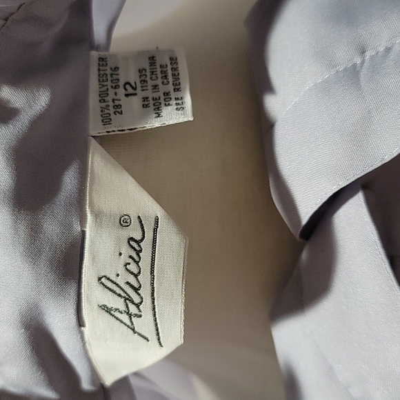 VICTORIAN ROMANTIC VINTAGE FEMININE COTTAGECORE BUTTON DOWN LAVENDER BLOUSE TOP - Picture 13 of 16